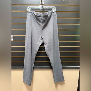 Jarbo Gray Linen Blend Straight Leg Pants 38
